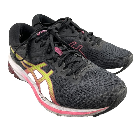 Asics Shoes - Asics Flytefoam Running Shoe Womens 8.5 Black Pink Training Trail Sneaker Hiking